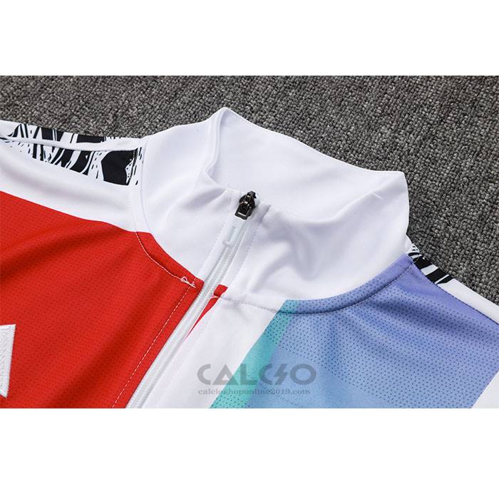 Tuta da Track di Giacca Arsenal Bambino 2024-2025 Rosso e Bianco
